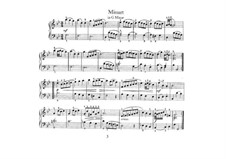 No.5 Менуэт соль минор, BWV Anh.115: Для фортепиано by Иоганн Себастьян Бах