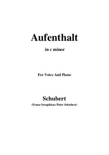 No.5 Приют: For voice and piano (c minor) by Франц Шуберт