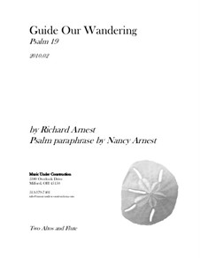 Guide Our Wandering: Study score by Richard Arnest