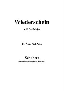 Wiederschein, D.639: E flat Major by Франц Шуберт