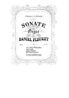 Соната до минор, Op.10: Для органа by Даниэль Флере