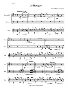 Le Bouquet: For cor anglais, bassoon and guitar by Дэвид Соломонс