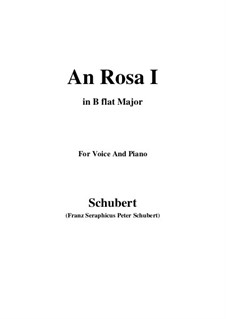 An Rosa (To Rosa), D.315: B flat Major by Франц Шуберт