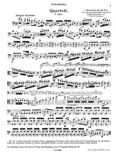 Струнные квартеты, Op.32: Квартет No.4 до мажор – партия виолончели, G.204 by Луиджи Боккерини
