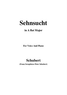 Sehnsucht (Longing), D.123: A flat Major by Франц Шуберт