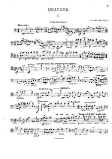 Фортепианный квартет ля минор, Op.31: Партия виолончели by Георгий Катуар