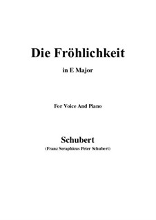 Die Fröhlichkeit, D.262: Фа мажор by Франц Шуберт