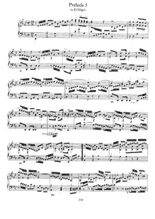Прелюдия и фуга No.5 ре мажор, BWV 874: Для фортепиано by Иоганн Себастьян Бах