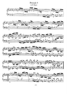Прелюдия и фуга No.9 ми мажор, BWV 878: Для фортепиано by Иоганн Себастьян Бах