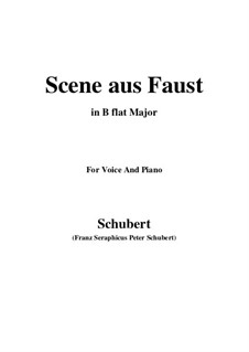 Сцена из 'Фауста', D.126: B flat Major by Франц Шуберт
