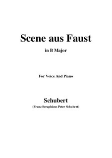 Сцена из 'Фауста', D.126: B Major by Франц Шуберт