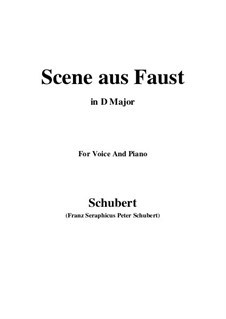 Сцена из 'Фауста', D.126: D Major by Франц Шуберт