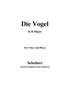 Die Vögel (The Birds), D.691: B Major by Франц Шуберт