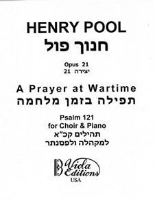 A Prayer at Wartime, Op.21: A Prayer at Wartime by Henry Pool