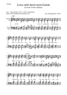 Шесть песен, Op.19a: No.5 Gruss (Choir) by Феликс Мендельсон-Бартольди
