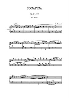 Сонатина No.1: Для фортепиано by Муцио Клементи