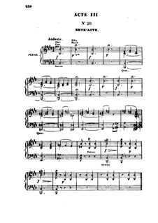 Синяя Борода: Акт III, для голосов и фортепиано by Жак Оффенбах