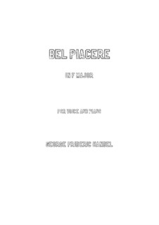 Агриппина, HWV 6: Bel piacere (F Major) by Георг Фридрих Гендель