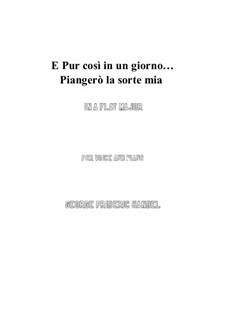 Юлий Цезарь в Египте, HWV 17: Piangerò la sorte mia (A flat Major) by Георг Фридрих Гендель