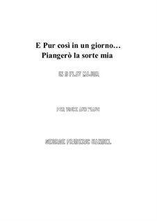 Юлий Цезарь в Египте, HWV 17: Piangerò la sorte mia (D flat Major) by Георг Фридрих Гендель