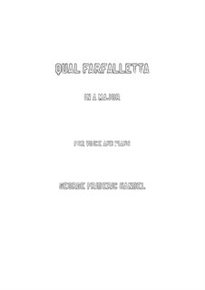 Партенопа, HWV 27: Qual farfalletta (A Major) by Георг Фридрих Гендель