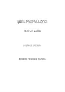 Партенопа, HWV 27: Qual farfalletta (A flat Major) by Георг Фридрих Гендель