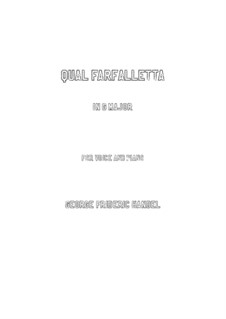 Партенопа, HWV 27: Qual farfalletta (G Major) by Георг Фридрих Гендель