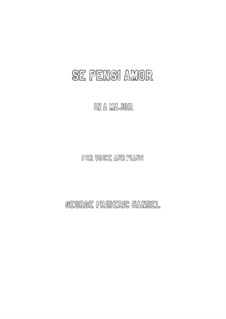 Дейдамия, HWV 42: Se pensi amor (A Major) by Георг Фридрих Гендель