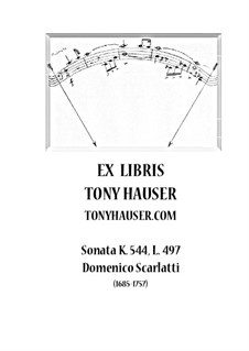 Соната No.497 си-бемоль мажор, K.544 L.497 P.548: Для гитары by Доменико Скарлатти