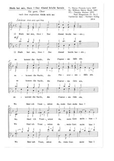 Пребудь со мной: Für gem. Chor, Op.16.2 by Уильям Генри Монк