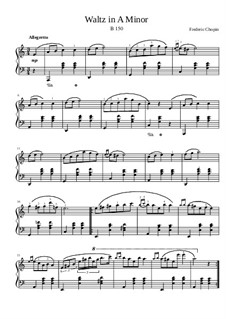 Вальс ля минор, B.150 KK IVb/11: Для фортепиано by Фредерик Шопен