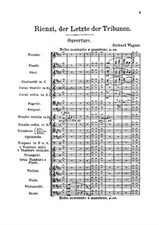 Риенци, или Последний трибун, WWV 49: Партитура by Рихард Вагнер