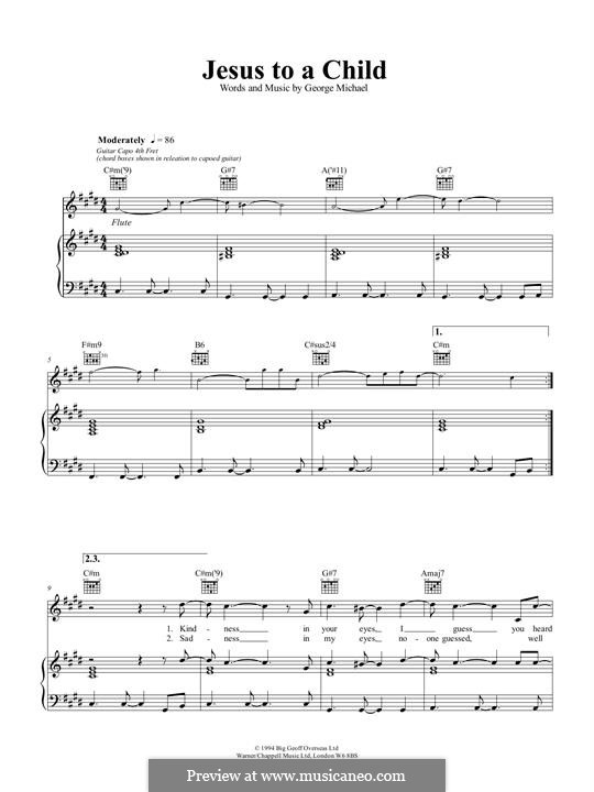 Jesus to a Child: Для голоса и фортепиано (или гитары) by George Michael