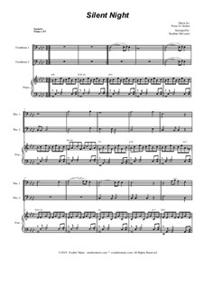 Ensemble version: Trombone duet and piano by Франц Ксавьер Грубер