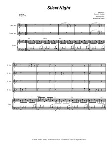 Ensemble version: For saxophone quartet and piano by Франц Ксавьер Грубер