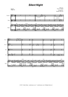 Ensemble version: For string quartet and piano by Франц Ксавьер Грубер