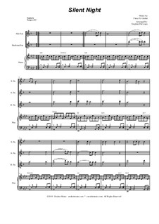 Ensemble version: For saxophone trio and piano by Франц Ксавьер Грубер