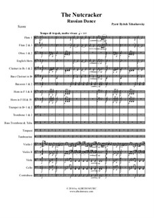 No.4 Русский танец (Трепак): For full orchestra by Петр Чайковский