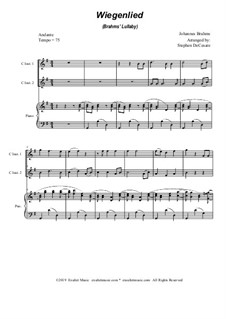No.4 Колыбельная: Duet for C-instruments and piano by Иоганнес Брамс
