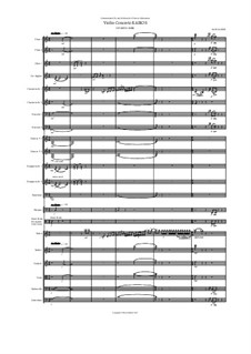 Violin Concerto Kairos for violin and orchestra: II Panta rhei – score by Hans Bakker