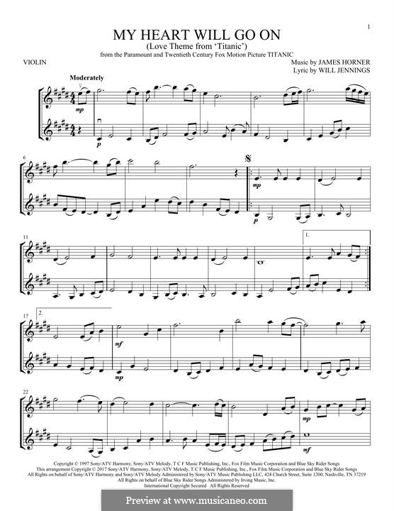 J Horner: Instrumental version (My Heart Will Go On (Love Theme. 