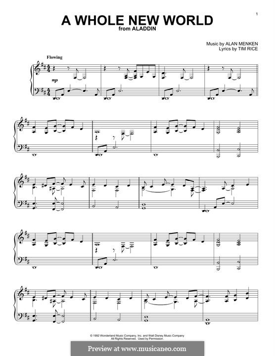Piano version: Для одного исполнителя by Alan Menken