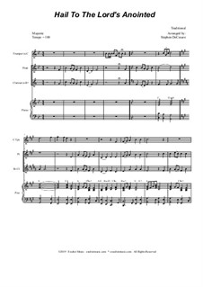 Hail to the Lord's Anointed: Duet for Flute and Bb-Clarinet by Unknown (works before 1850)