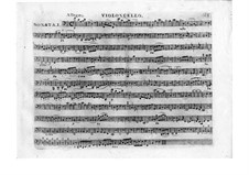 Три сонаты для клавесина, Op.41: Партия виолончели by Леопольд Кожелух