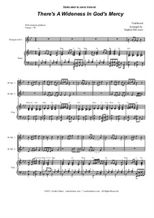 There's a Wideness in God's Mercy: Duet for Bb-Trumpet by folklore
