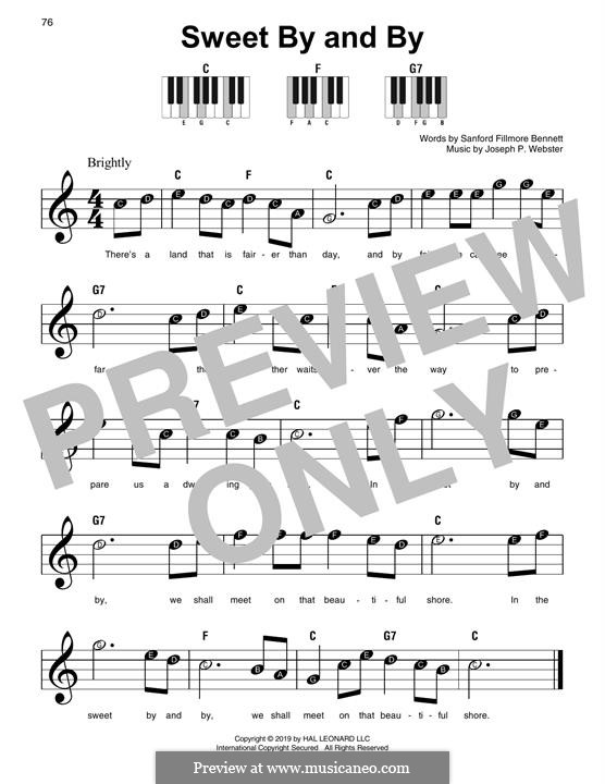 Sweet By and By: Для фортепиано by Joseph Philbrick Webster