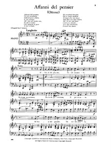 Оттон, король Германии, HWV 15: Affani del pensier, Low Voice by Георг Фридрих Гендель