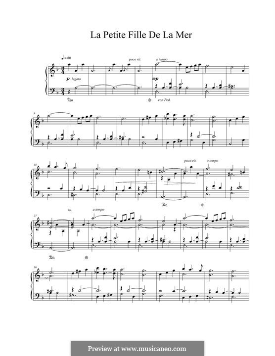 Vangelis La Petite Fille De La Mer ноты на MusicaNeo