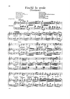Floridante, HWV 14: Finche lo strale, Low Voice by Георг Фридрих Гендель