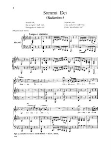 Radamisto, HWV12a: Sommi Dei, Low Voice by Георг Фридрих Гендель